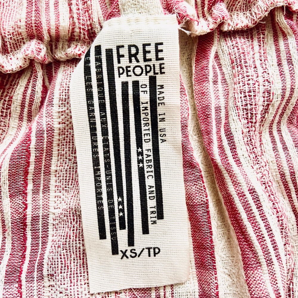 New/ Free people tie front shirt - Picture 3 of 4